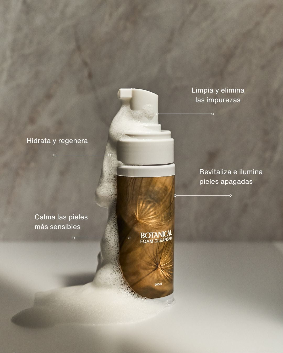 Botanical foam cleanser